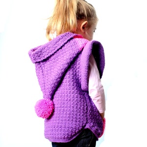 Crochet Hoodie Pattern, Hooded Vest Pattern, Hooded Sweater Kids, Crochet Hooded Cardigan Pattern, Crochet Hooded Vest, Crochet Hood Pattern