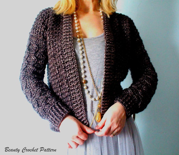 crochet cable cardigan pattern