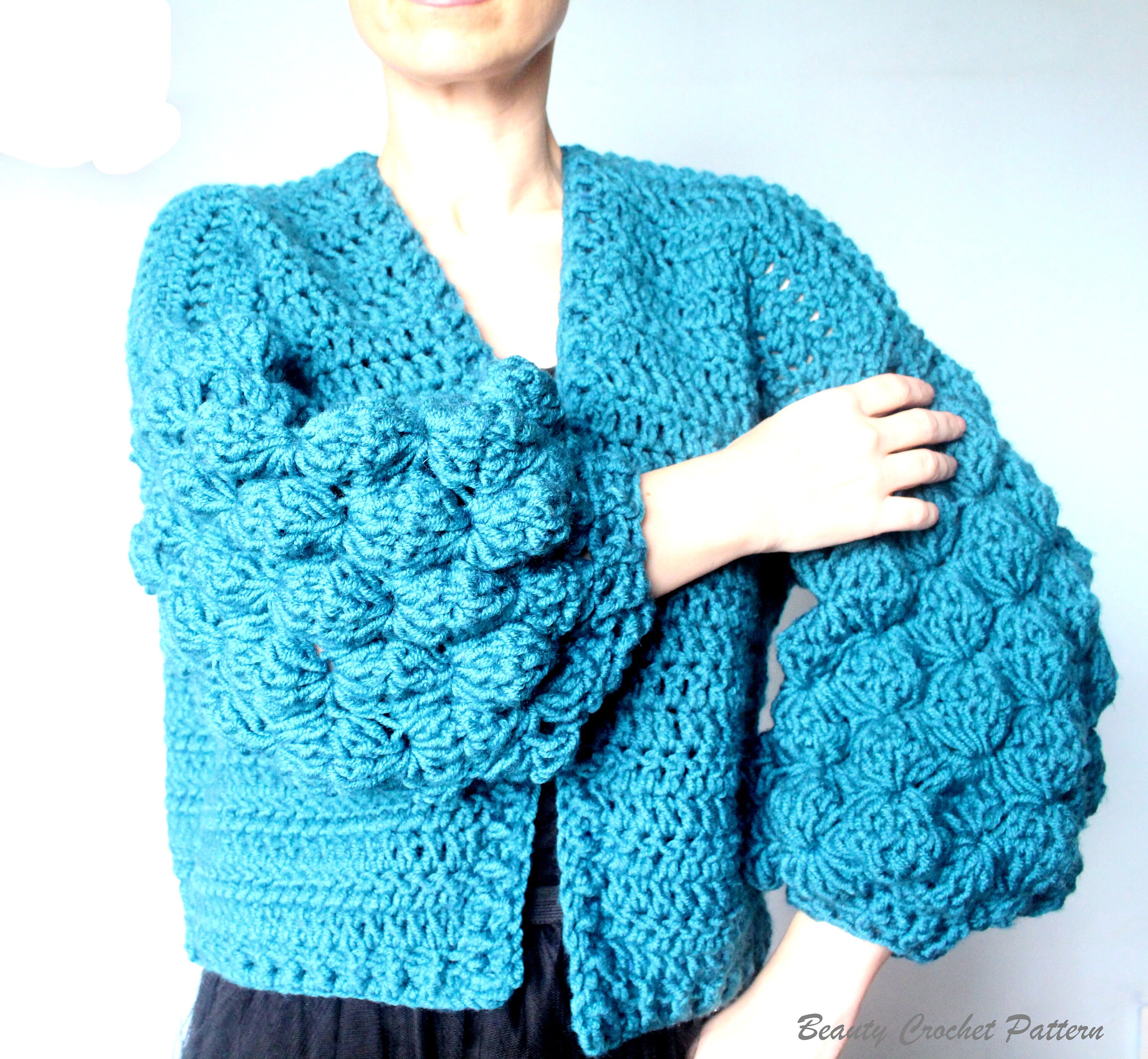 lisa crochet cardigan
