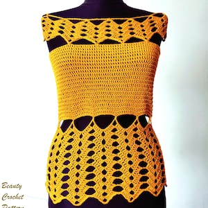 Crochet Top Pattern, Crochet Tank Top Pattern, Crochet Chevron Top, Top Crochet Women Pattern, Boho top Crochet Pattern, Top Tank Women
