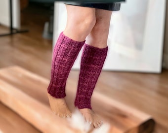 Leg warmers women’s long, knee high ankle knits, wool leg warmers
