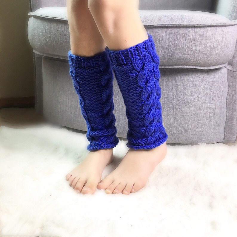 Blue leg warmers kids