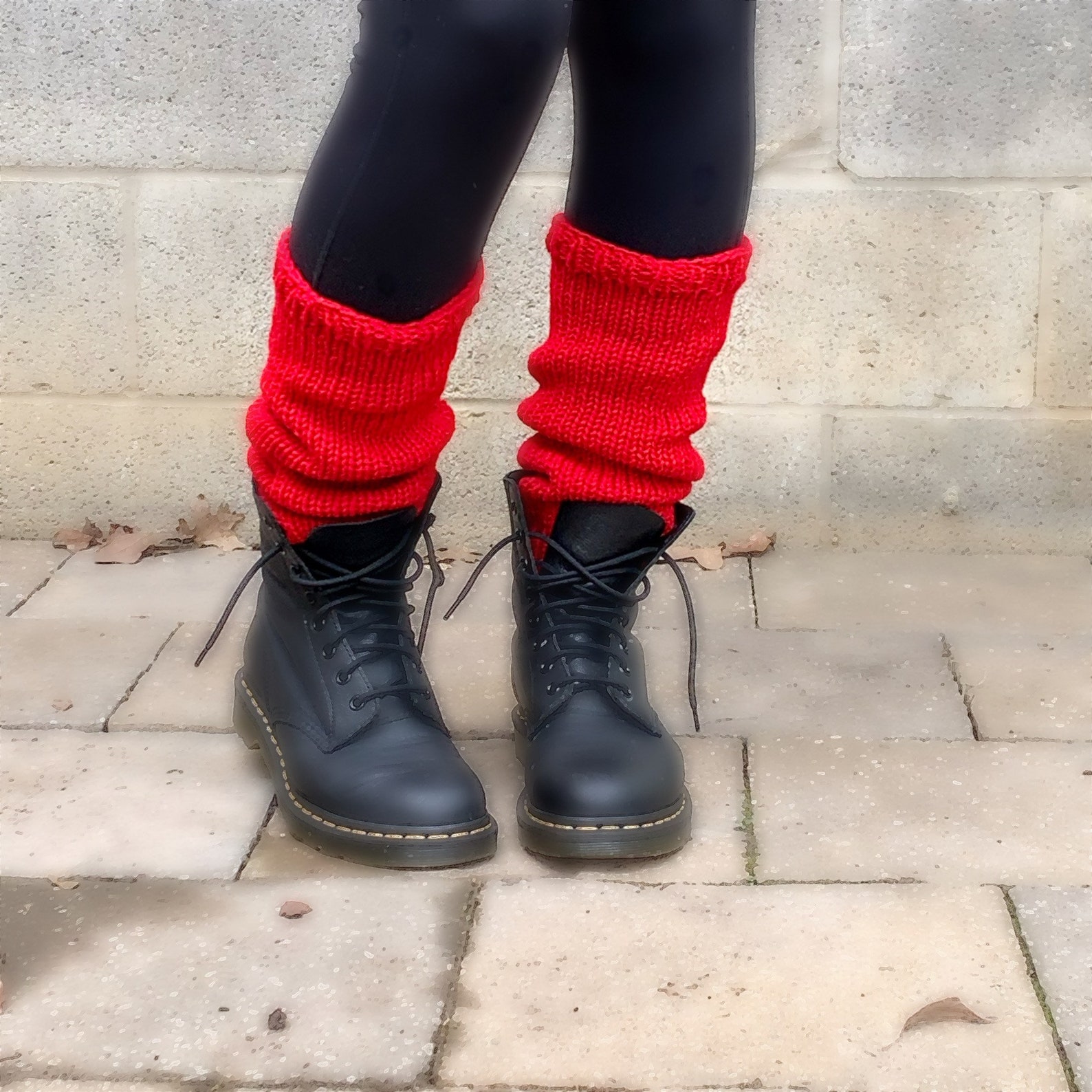 Red Leg Warmers Womens/teenage Girls Size Ankle Warmers Etsy