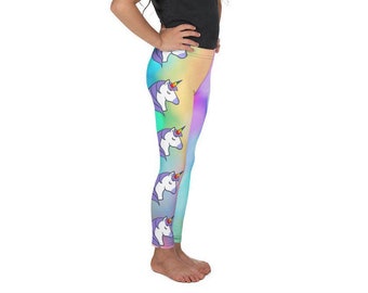 leggings for girls with Unicorns on the sides / size 4T / Gift for kids