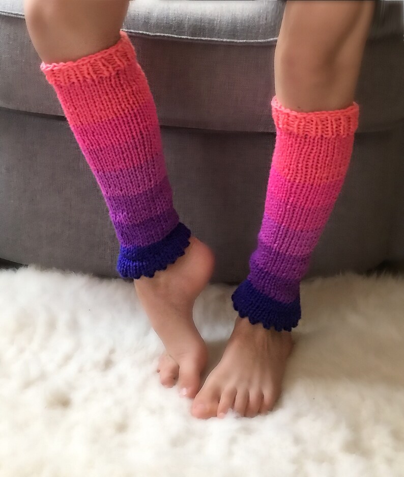 Unicorn Leg Warmers Kids Pink Purple Leg Warmers Dance Etsy