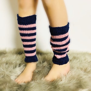 Striped Kids Leg Warmers: Acrylic Ballet Warm Ups