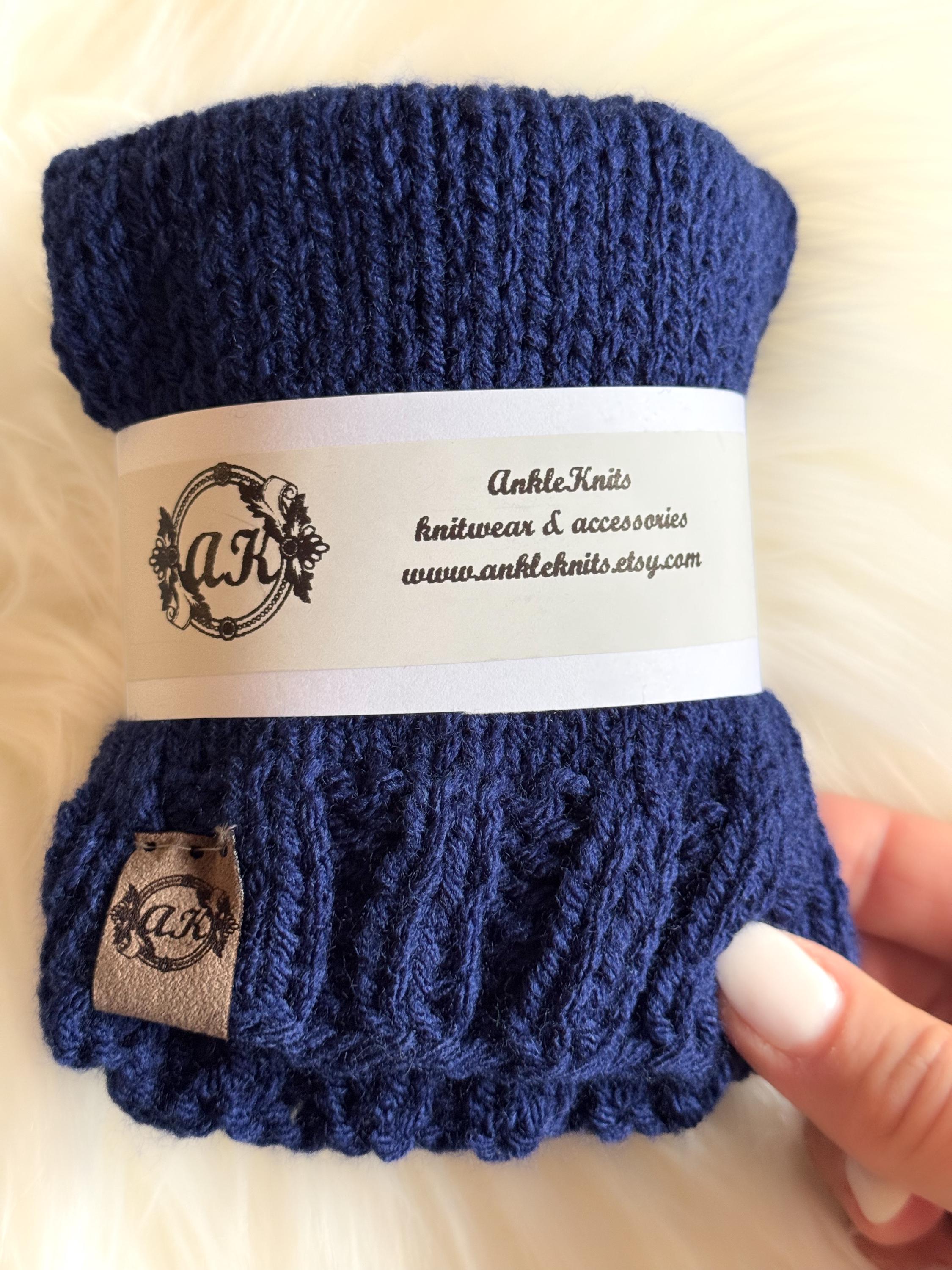 Short Leg Warmers / Ankle Warmers Adult Size / Knitted Leg