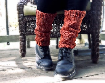 Burnt orange leg warmers women’s | burnt orange ankle warmers | boot cuffs