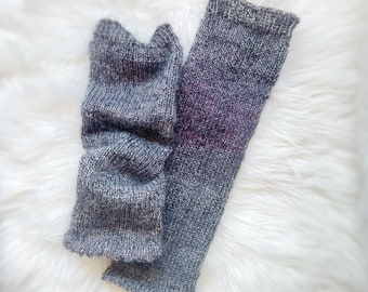 Leg warmers womens in gray color, gifts for her