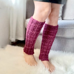 Leg warmers long, knee high ankle knits, wool leg warmers womens