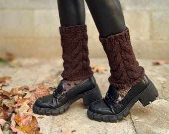 Leg warmers chunky knit women’s