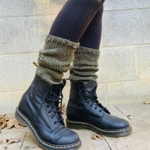Leg warmers look cute with short booties and over the leggings