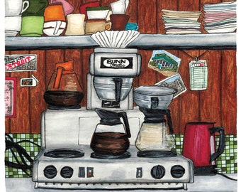 Bunn-o-Matic - 4"x4" / 6"x6" PRINT
