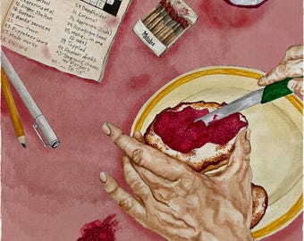 Girl Breakfast – Fine Art Print