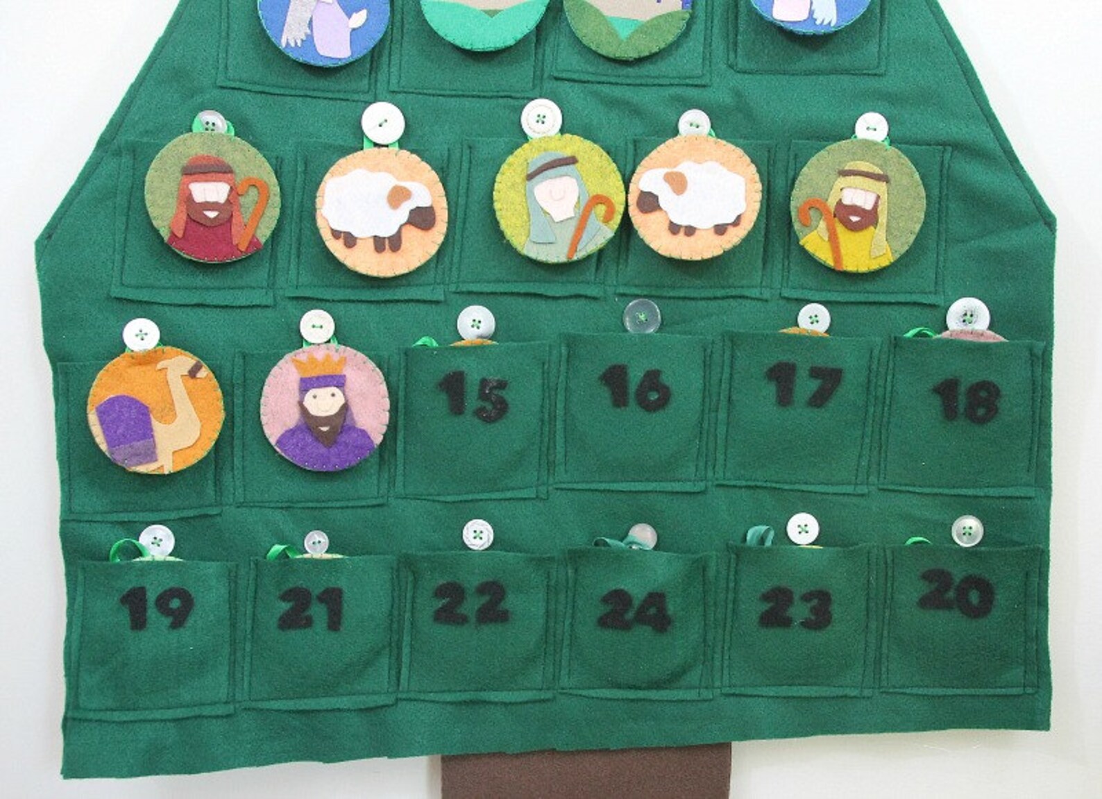 Advent Calendar Pattern // Nativity Themed Christmas Countdown Etsy