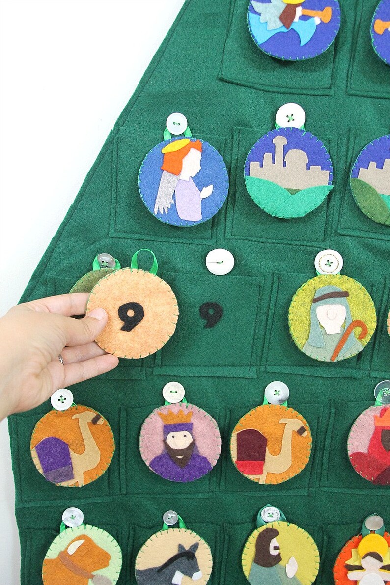 Advent Calendar Pattern // Nativity Themed Christmas Countdown Etsy