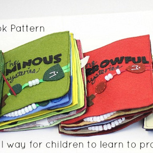 Rosary Quiet Book Pattern//Catholic Children's Craft