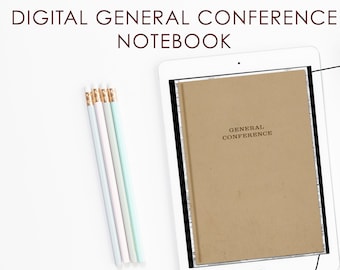 Digital Conference Notebook: Interactive Journal for Goodnotes, Notability (Instant Download)