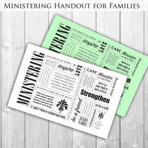 Ministrar como o Salvador faz Folheto | indivíduos e famílias | Imprimível | download digital | Irmãos ministradores Irmãs ministradoras