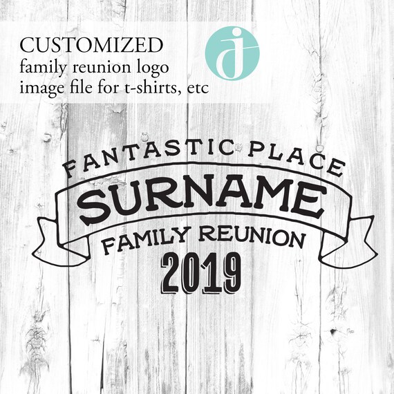 Custom Family Reunion Svg Banner Design For T Shirts Digital Etsy