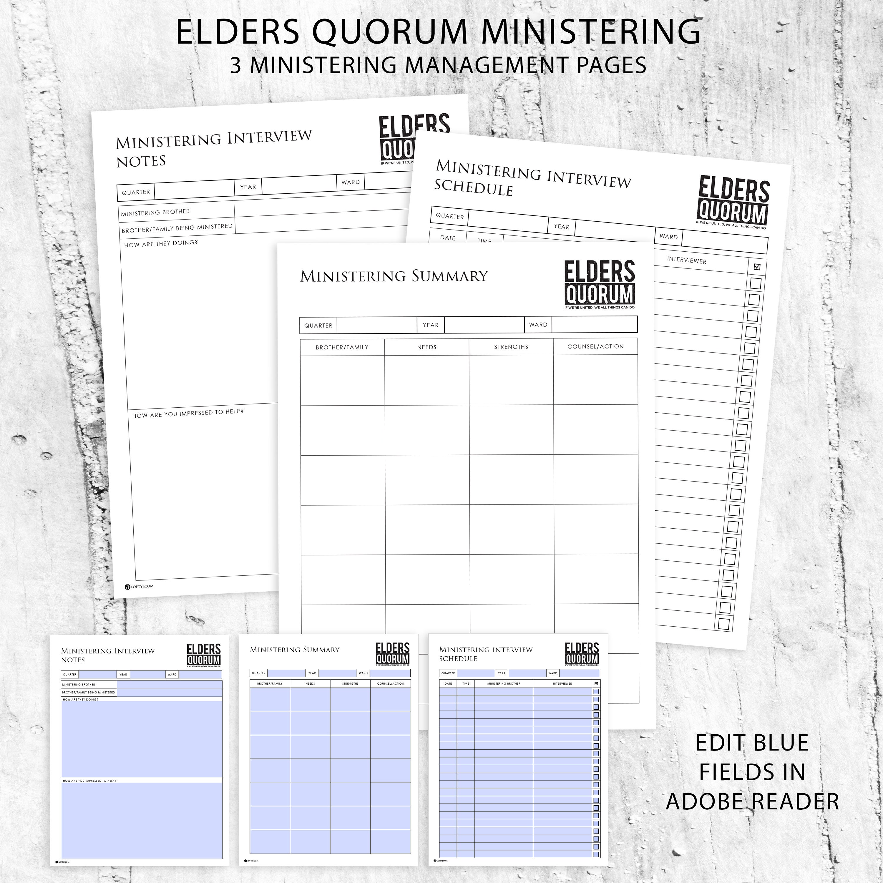 20212022 Elders Quorum Presidency PLANNER Binder Covers Etsy