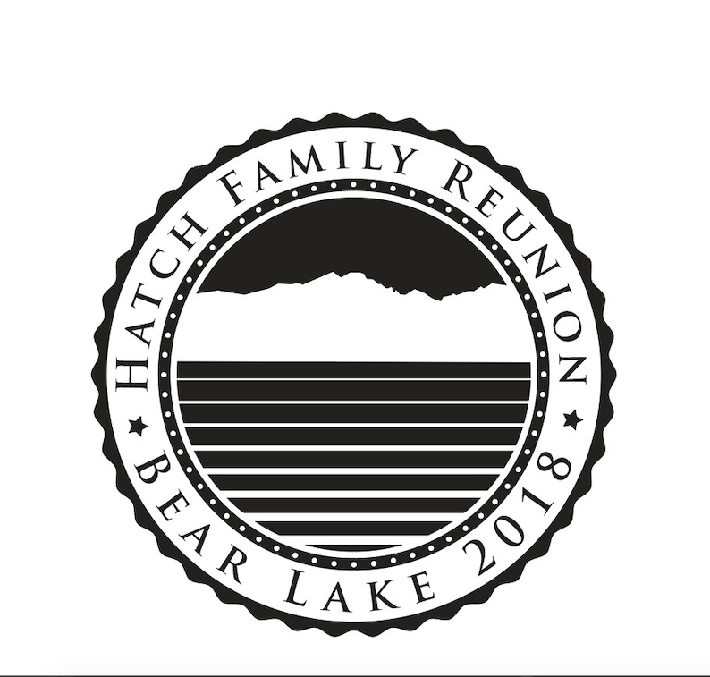 Download Custom Family Reunion SVG Mountain Lake design Logo | Etsy