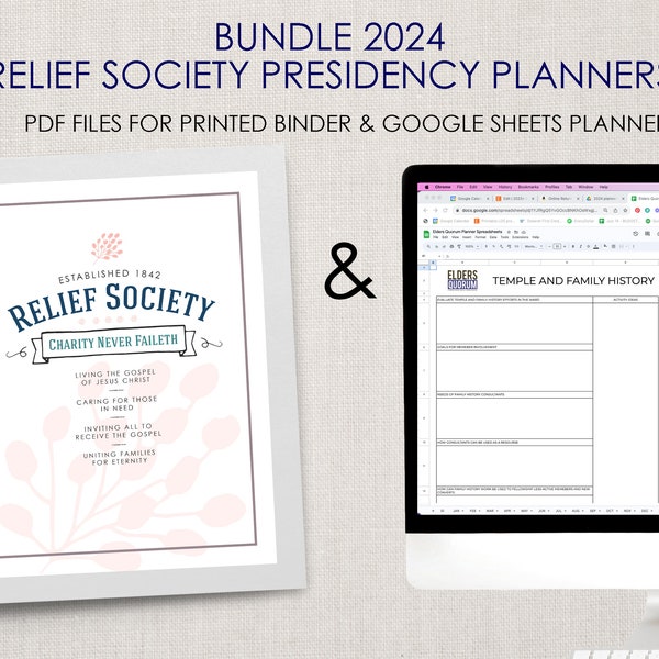 Relief Society 2024 Calendar Etsy