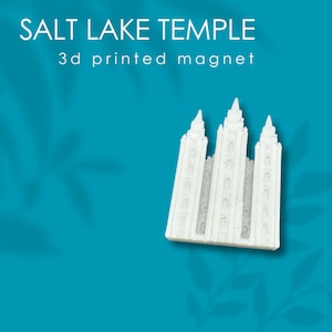 Salt Lake Temple Magnet: 3D Printed Gift