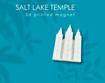 Salt Lake Temple or other LDS Temple Magnet: 3D Printed Gift