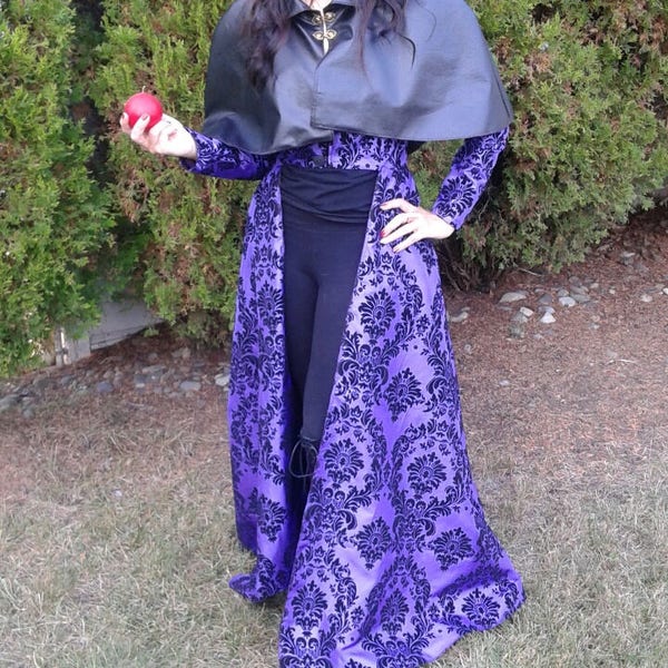 ONE of a Kind Handmade Once Upon a Time OUAT Regina, Evil Queen Purple/Black Cosplay set (Size 6/8)