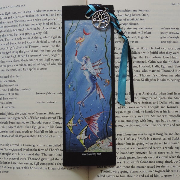 Bookmark: Mermaid / merfolk / mermaid art / Oceanlife / Merlife / Mermaidstyle / Winter great gift for christmas friend booklover