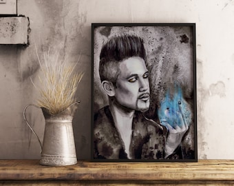 Shadowhunters  magnus bane  jace print / Parabatai / Malec / clary fairchild / warlock decoration gift birthday