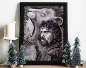 Tyrion lannister game of thrones artprint poster :  Lion / hand of the queen / Khaleesi / Targaryen / Dragon / NIghtking /