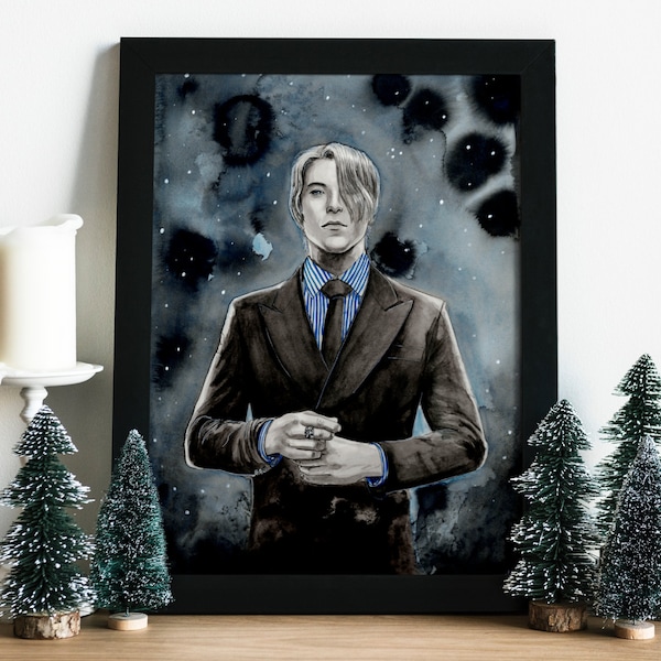 OP :  Luffy Sanji Zoro artprint / Pirate king / inked decoration , magical christmas gift for family or friends /