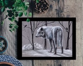 Wolf card for those who love Wolves / Winter wolves  / stark /  great gift for friend / love / family and yourself / watchers / birthday