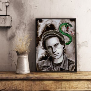 Kunstdruck Krughead Jones / Schlangen / Highschool
