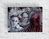 Artprint A3 Creatures / portraits / Neegan / Daryl Dixon - the walking dead -