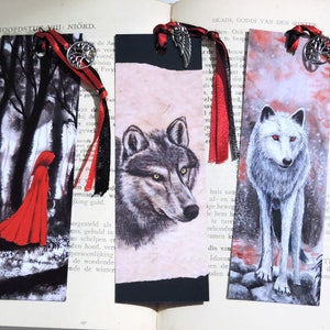 Red Riding Hood Wolf bookmark: Roodkapje // Wolf // Fairy Tale !  Nice Gift for friends, family and autumn reading pleasure!