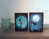 Spiritual card horse / three of life / moon / pagan / winter / seasongreetings / for friends and family / nice gift as well