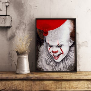 1 x Artprint clown magical gift family / friends /christmas art image 1