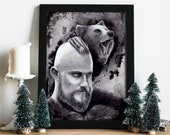 Vikings print  / Floki / ragnar / Ivar / Ubbe /  rollo / torvi / Lagertha wikinger decoration / magical gift for family/ friends