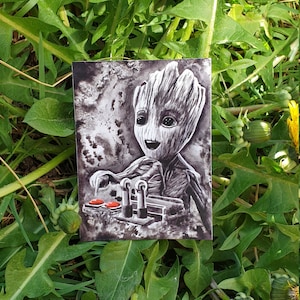 Groot pegatina / vinilo / Guardianes de la galaxia / bestias / invierno / regalo mágico familia / amigos / arte