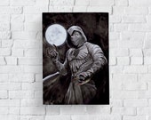 Moonknight artprint A4 :  moonknight  magical gift for family or friends