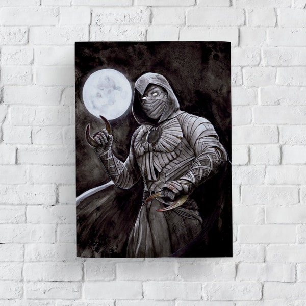 Moonknight artprint A4 :  moonknight  magical gift for family or friends