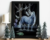 Print unicorn / horse / horselovers / horse art/ pagan / Nice decoration / gift for family/ friends / Home