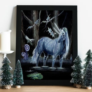 Druck Einhorn / Pferd / Pferdeliebhaber / Pferdekunst / Pagan / Schöne Dekoration / Geschenk für Familie / Freunde / Zuhause