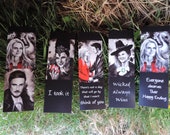 2 Bookmarks Once upon a time : emma / captain swan regina / zelina /  hook / rumplestiltskin / magical gift for family  / evil queen