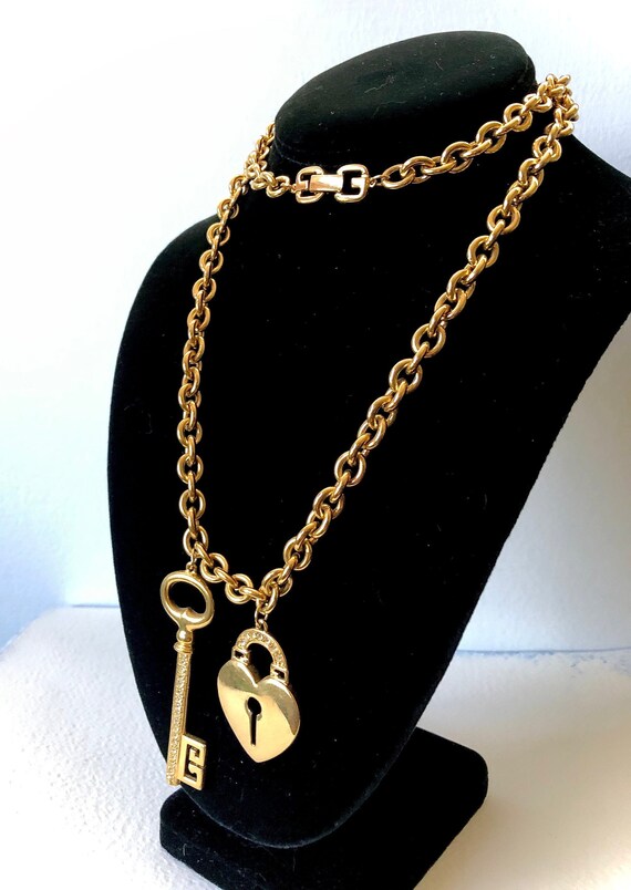 Givenchy Lock Matte Enamelled Necklace - Black | Editorialist