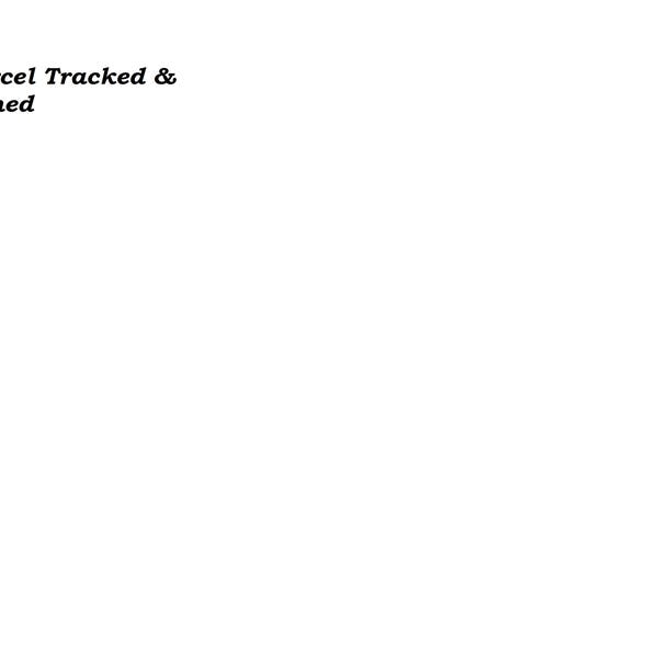 Order for Natalia Menzer (parcel Tracked & Signed)