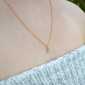 Gold Moon Dust Hand Blown Tiny Necklace Genuine Lunar Meteorite